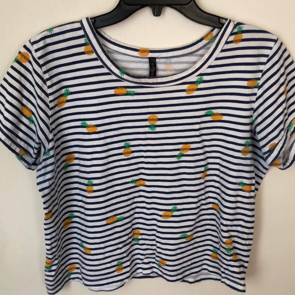 striped crop top